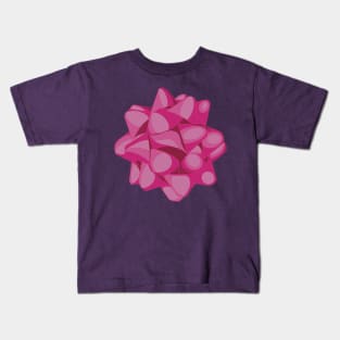 Pink ribbon bow for wrapping gifts Kids T-Shirt